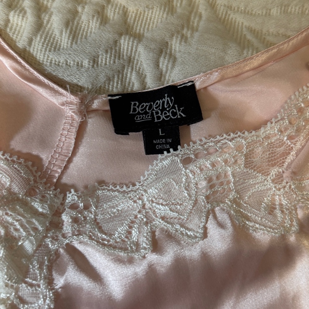 Beverly and Beck light pink cami top L - Picture 4 of 10